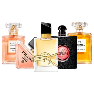 Set of 5 Women’s Perfumes – Coco, Prada, Libre, Black Opium and Chanel