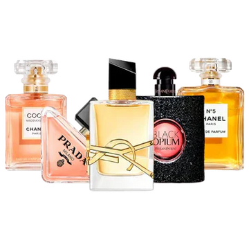 Set of 5 Women’s Perfumes – Coco, Prada, Libre, Black Opium and Chanel