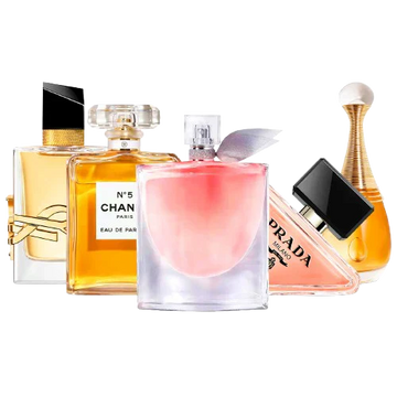 Set of 5 Women’s Perfumes – YSL, Chanel Nº5, La Vie, Prada and J'adore