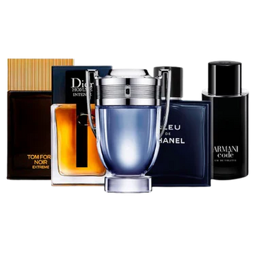 Set of 5 Men’s Perfumes – Tom Ford, Dior, Invictus, Bleu de Chanel and Armani