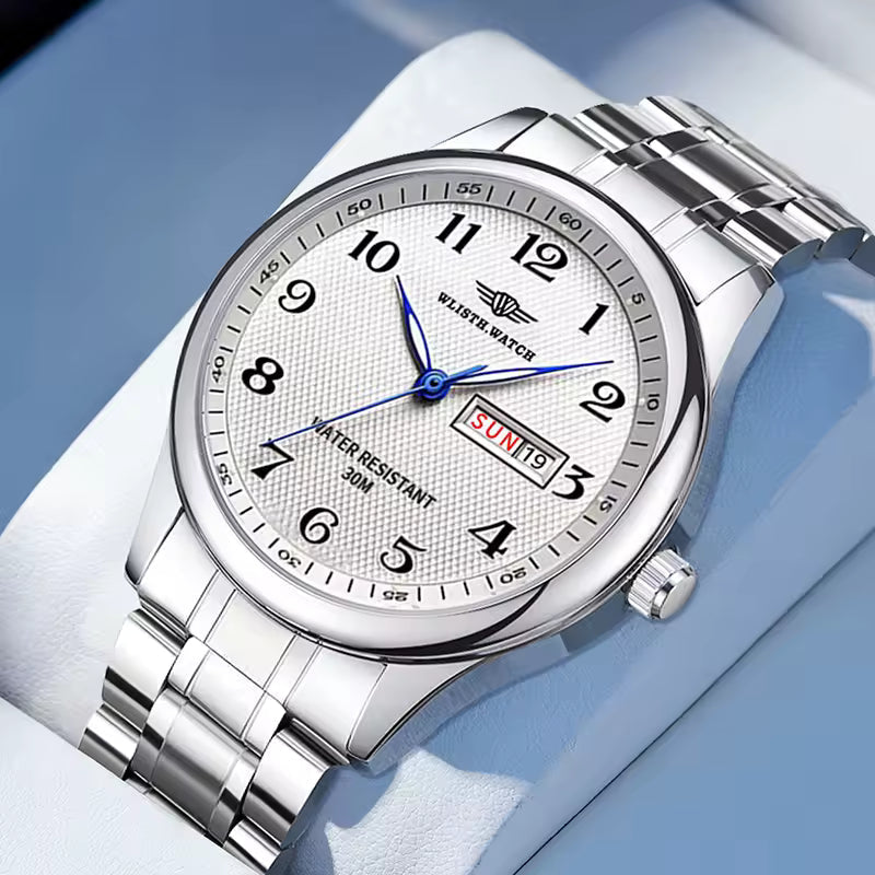 White Tonneau Skeleton Luxury Sport Watch VRC014